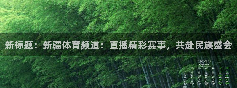 新标题：新疆体育频道：直播精彩赛事，共赴民族盛会